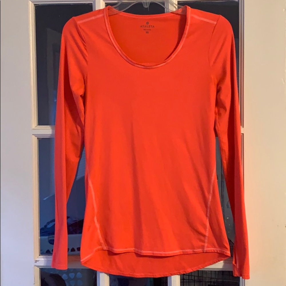 Athleta size XS bright coral active top